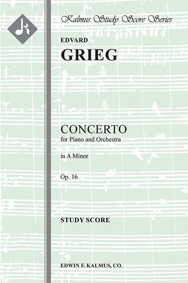 Concerto For Piano In A Minor, Op. 16 Study Score