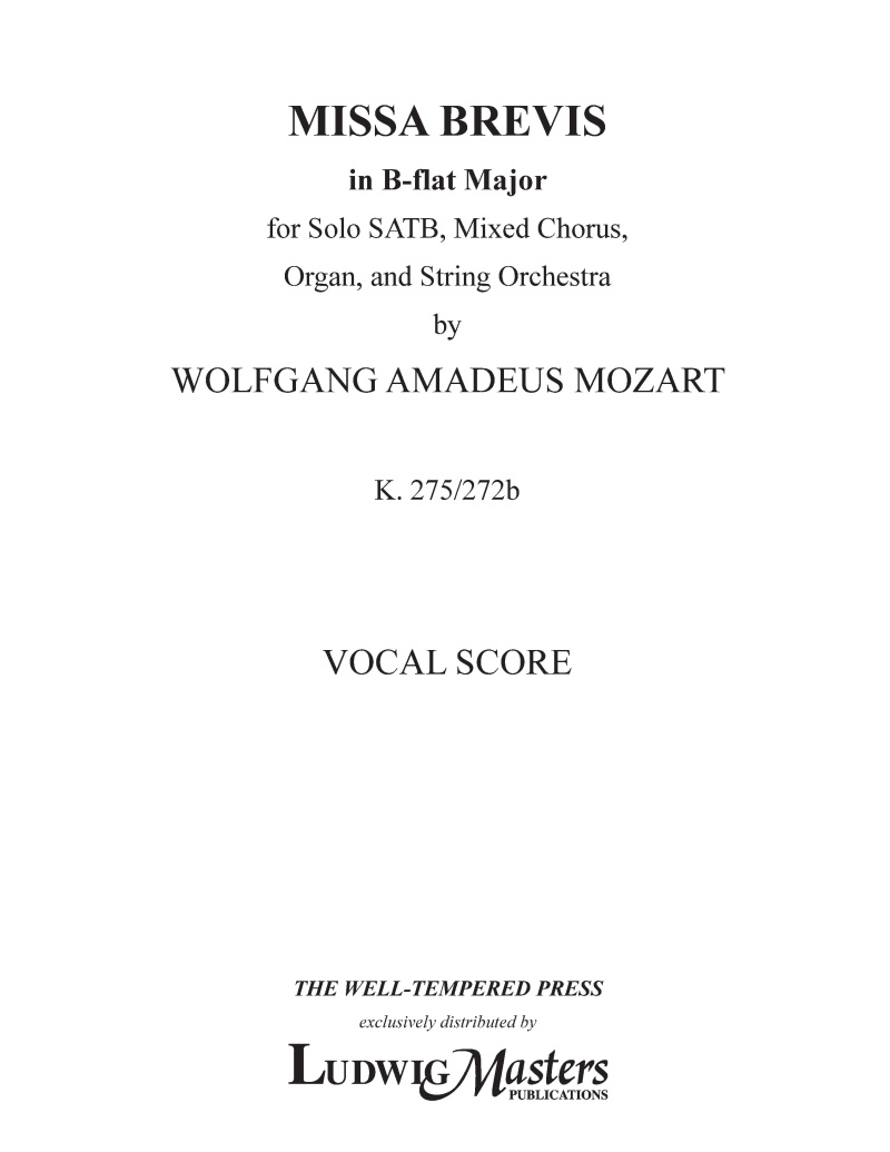 Missa Brevis In B-Flat, K. 275/272B Vs