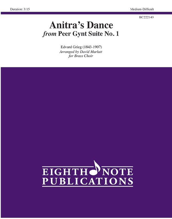 Anitra's Dance From Peer Gynt Suite No. 1 Score & Parts