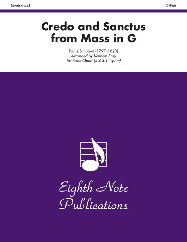 Credo And Sanctus (From Mass In G) Score & Parts