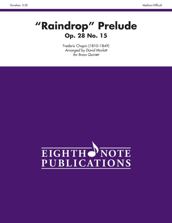 "Raindrop" Prelude, Opus 28, No. 15 Score & Parts