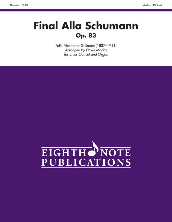 Final Alla Schumann, Opus 83 Score & Parts