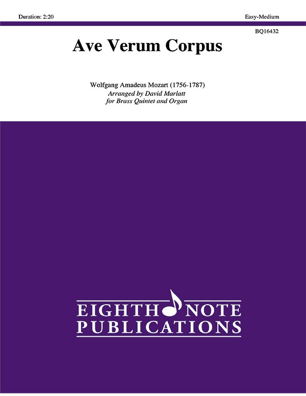 Ave Verum Corpus Score & Parts