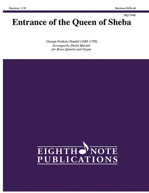 Entrance Of The Queen Of Sheba Score & Parts