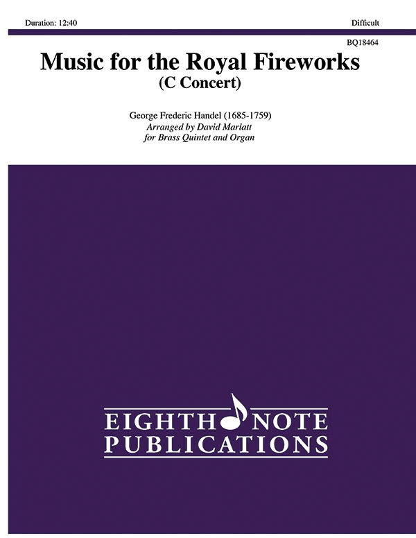 Music For The Royal Fireworks (C Concert) Score & Parts