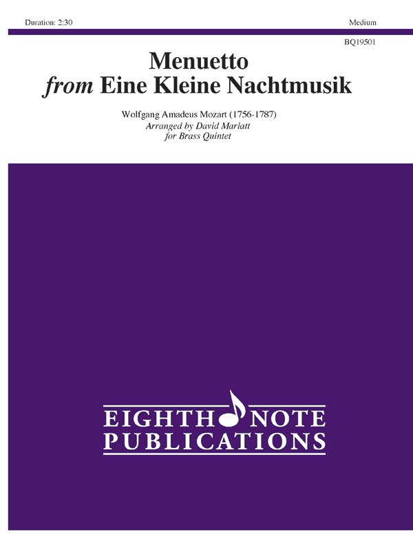 Menuetto From Eine Kleine Nachtmusik Score & Parts