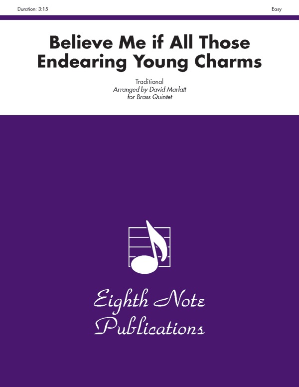 Believe Me If All Those Endearing Young Charms Score & Parts