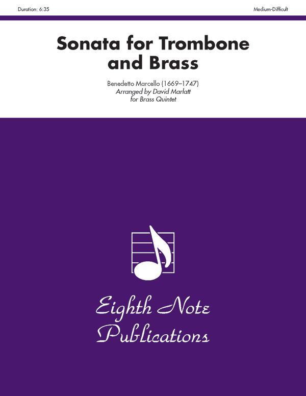 Sonata For Trombone And Brass Trombone Feature Score & Parts