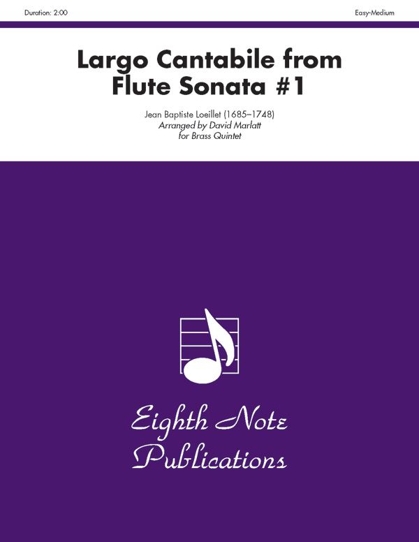 Largo Cantabile (From Flute Sonata #1) Score & Parts
