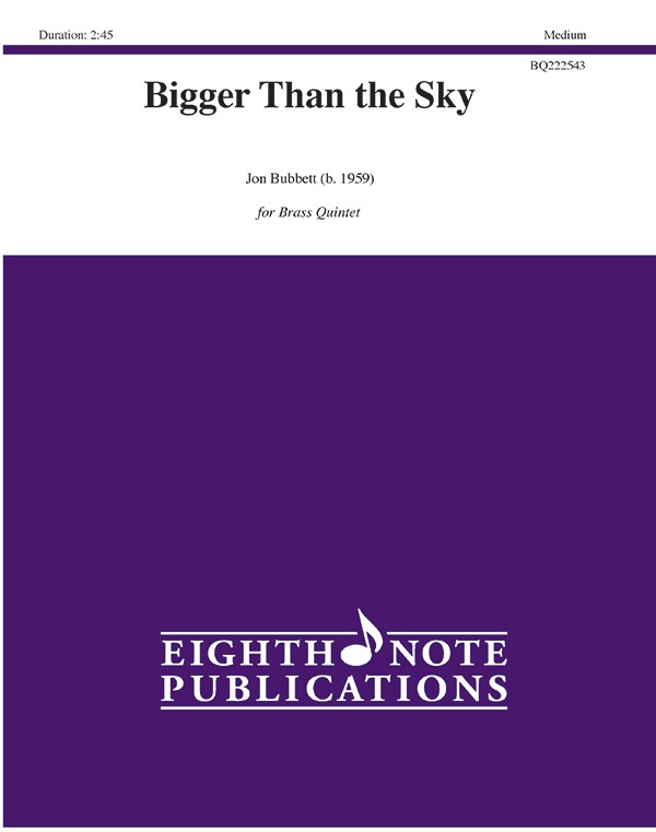 Bigger Than The Sky Score & Parts