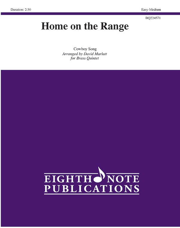 Home On The Range Conductor Score & Parts