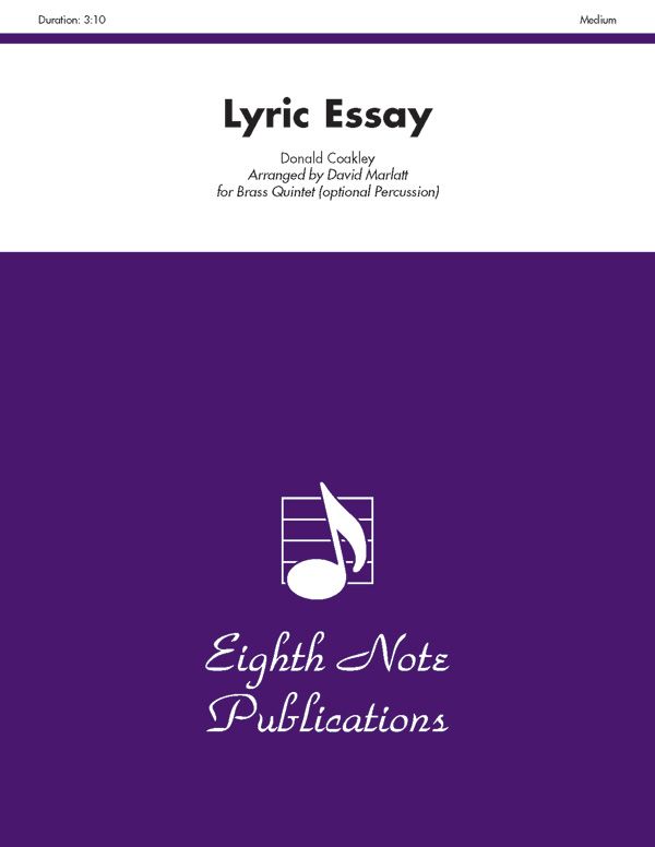 Lyric Essay Score & Parts