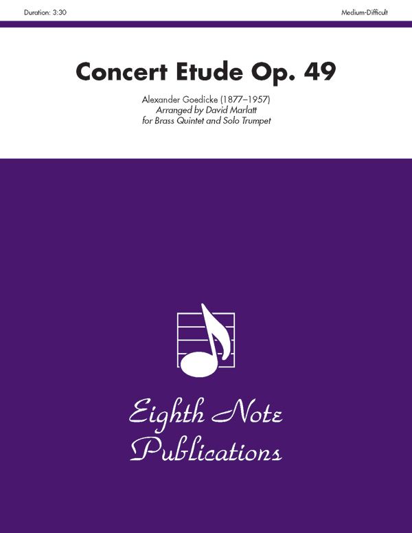 Concert Etude, Opus 49 Score & Parts
