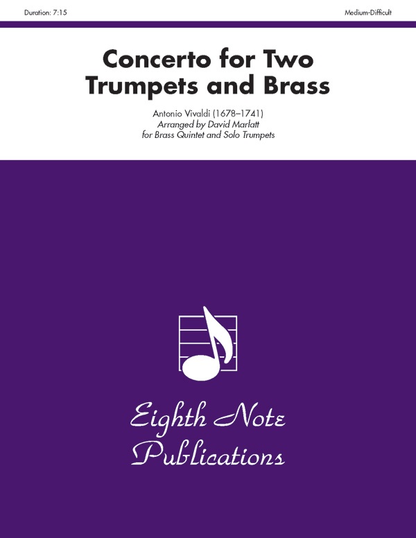 Concerto For Two Trumpets And Brass Trumpet Feature Score & Parts