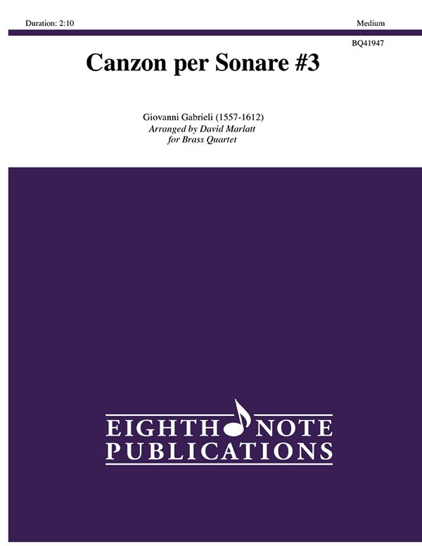 Canzon Per Sonare #3 Score & Parts