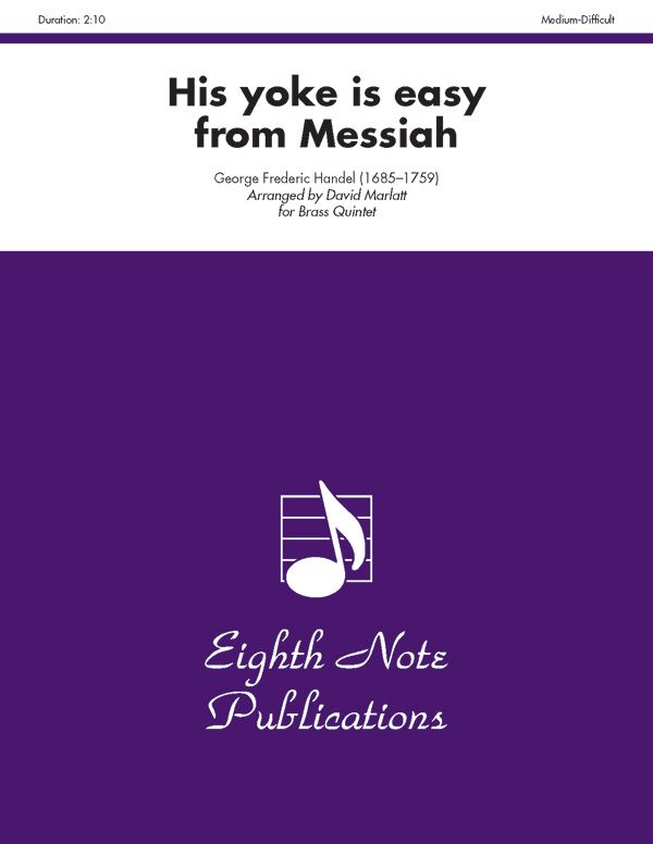 His Yoke Is Easy (From Messiah) Score & Parts