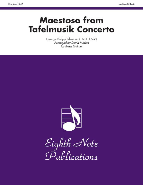 Maestoso (From Tafelmusik Concerto) Score & Parts