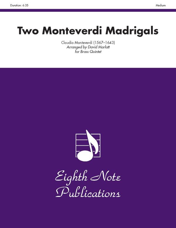 Two Monteverdi Madrigals Score & Parts