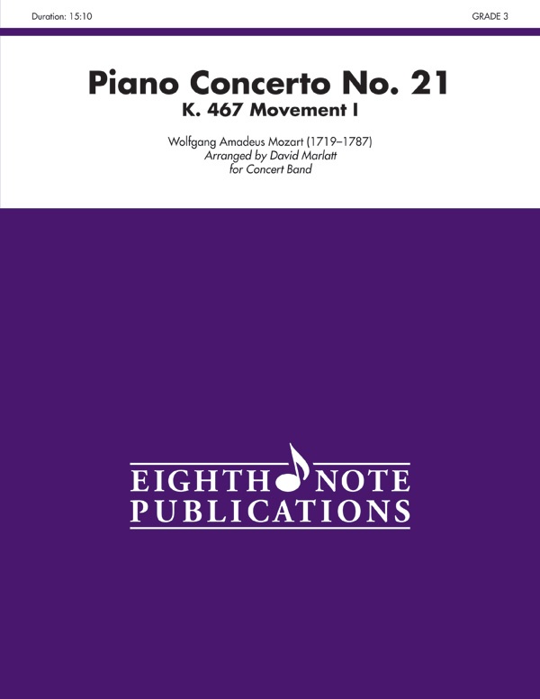 Piano Concerto No. 21, K. 467 (Movement I) Conductor Score & Parts