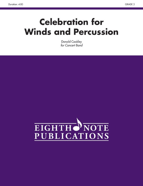Celebration For Winds And Percussion Conductor Score & Parts