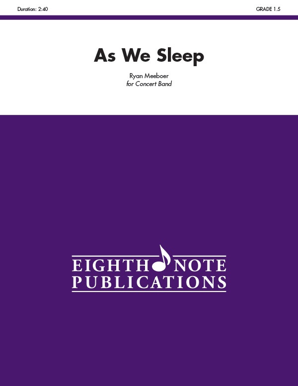 As We Sleep Conductor Score