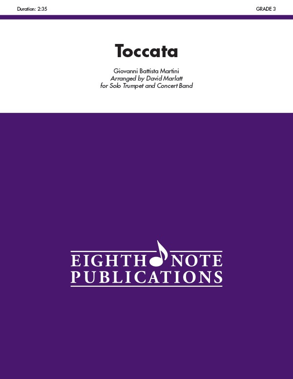 Toccata For Solo Trumpet And Concert Band Conductor Score & Parts