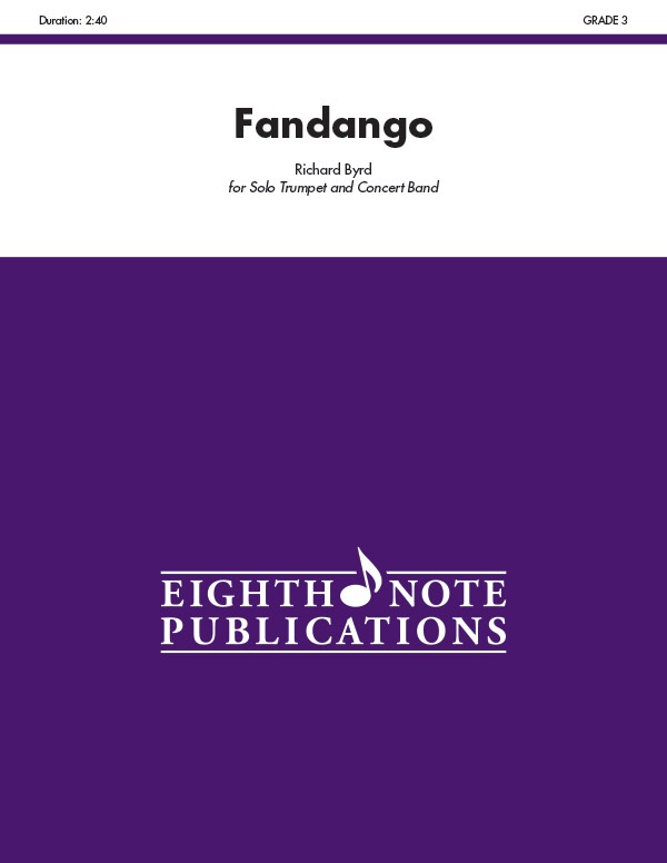 Fandango For Solo Trumpet And Concert Band Conductor Score & Parts