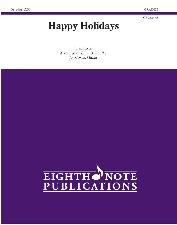 Happy Holidays Score And Parts