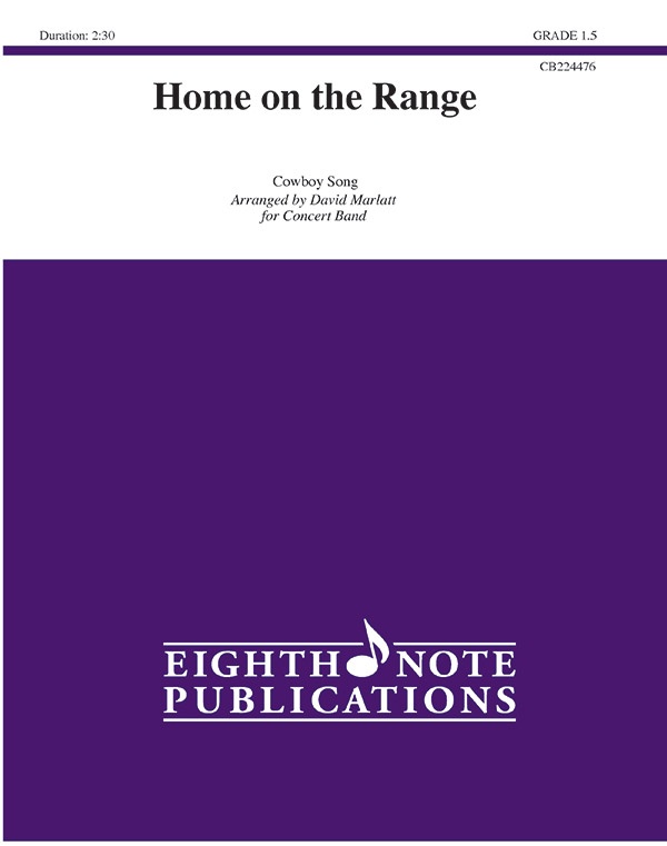 Home On The Range Conductor Score & Parts