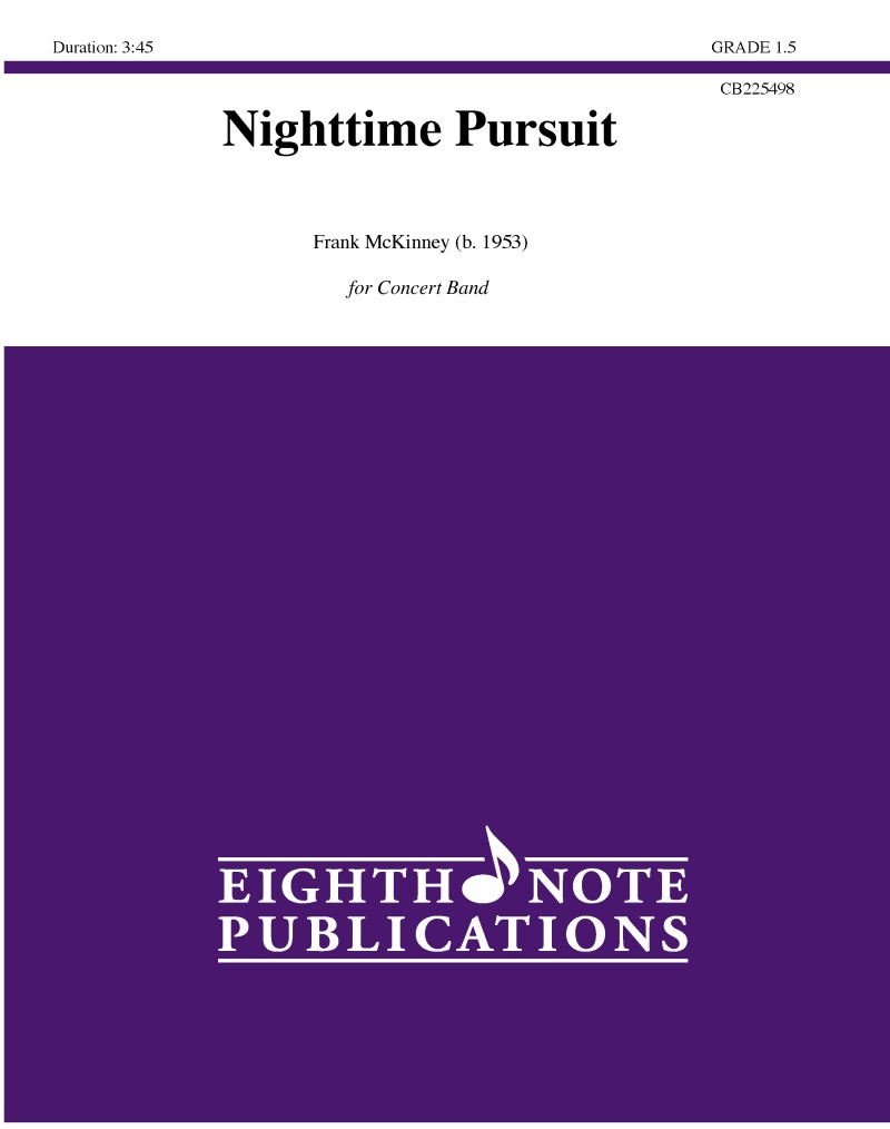 Nighttime Pursuit For Concert Band Conductor Score & Parts
