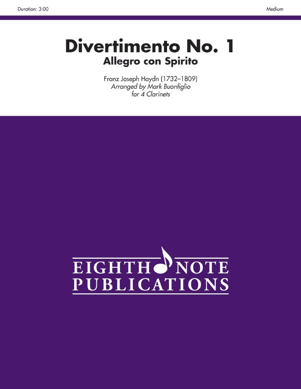 Divertimento No. 1 Allegro Con Spirito Score & Parts