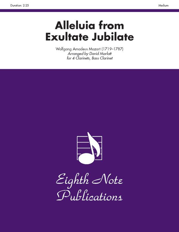 Alleluia (From Exultate Jubilate) Score & Parts