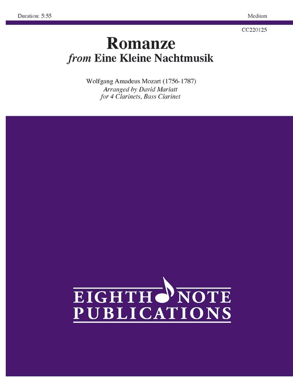 Romanze From Eine Kleine Nachtmusik Score & Parts