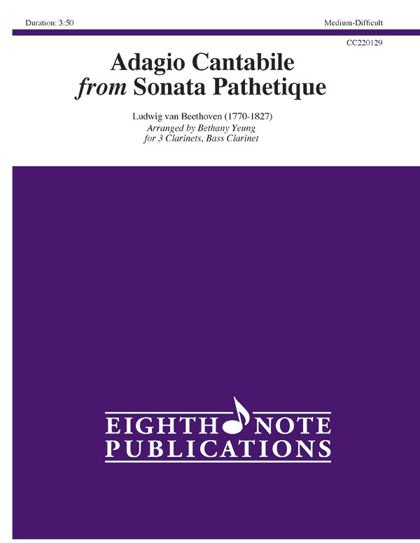 Adagio Cantabile From Sonata Pathetique Score & Parts