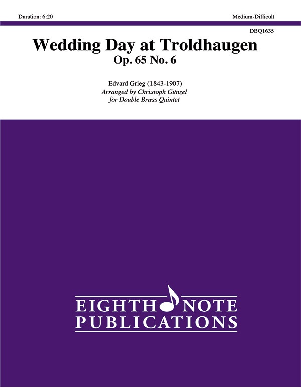 Wedding Day At Troldhaugen, Op. 65, No. 6 Score & Parts