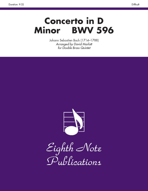 Concerto in D Minor, BWV 596 – Score & Parts
