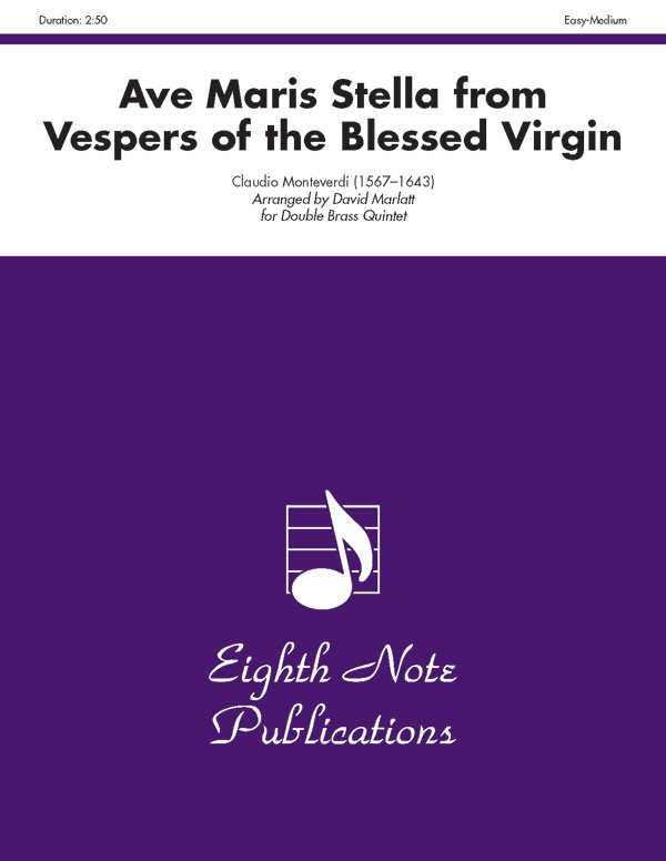 Ave Maris Stella (From Vespers Of The Blessed Virgin) Score & Parts