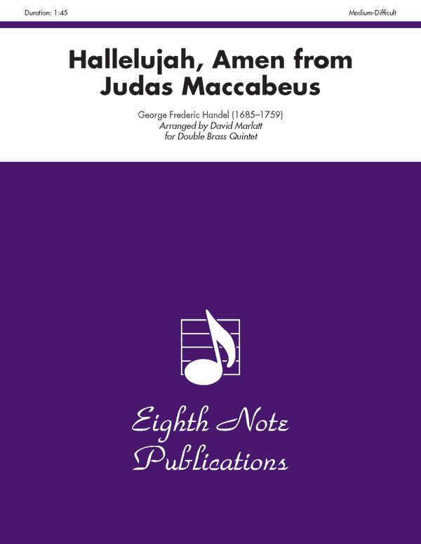 Hallelujah, Amen From Judas Maccabaeus Score & Parts