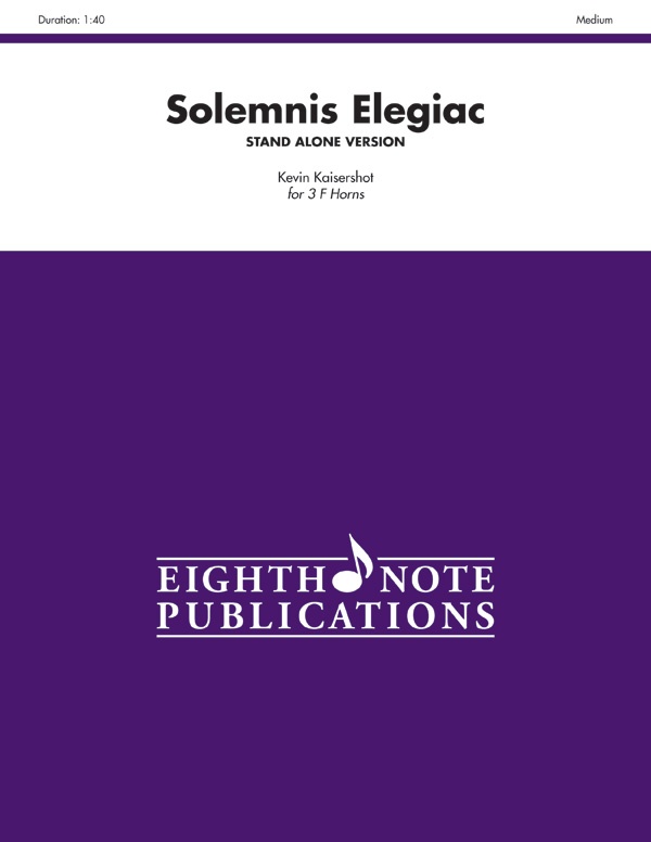 Solemnis Elegiac (Stand Alone Version) Score & Parts