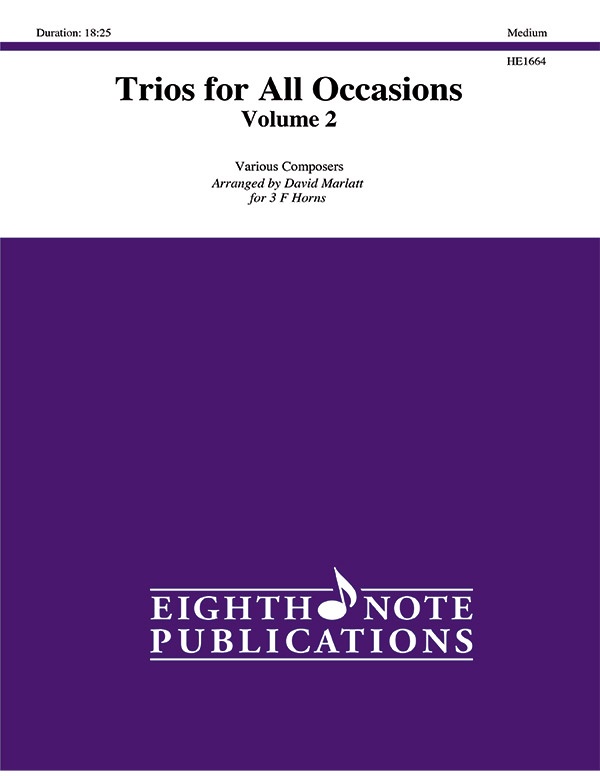 Trios For All Occasions, Volume 2 Score & Parts