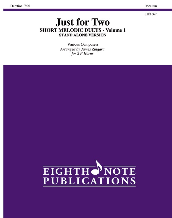Just For Two: Short Melodic Duets, Volume 1 (Stand Alone Version) Part(S)