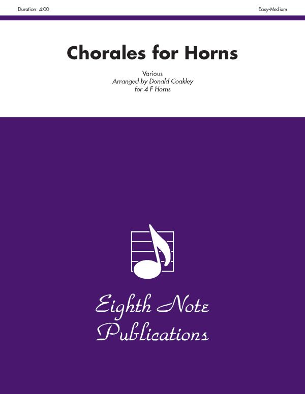 Chorales For Horns Score & Parts