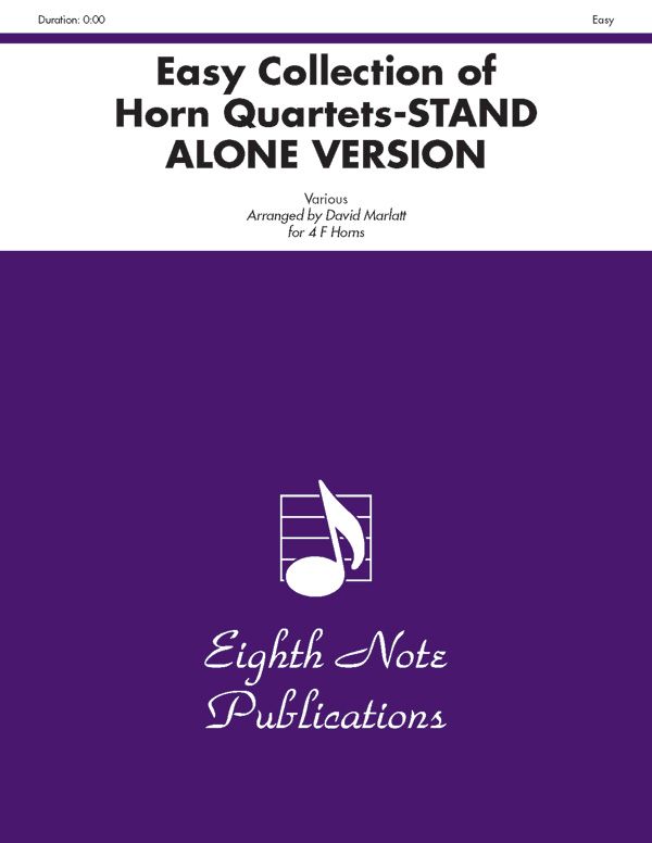 Easy Collection Of Horn Quartets (Stand Alone Version) Book