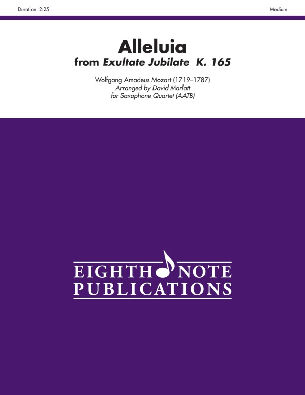 Alleluia (From Exultate Jubilate, K. 165) Score & Parts