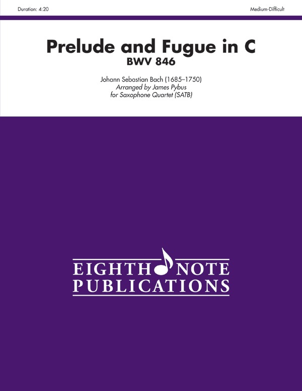 Prelude And Fugue In C, Bwv 846 Score & Parts