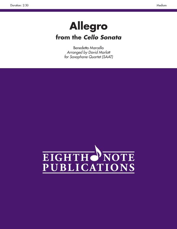 Allegro (From The Cello Sonata) Score & Parts