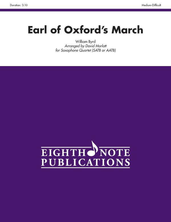 Earl Of Oxford's March Score & Parts