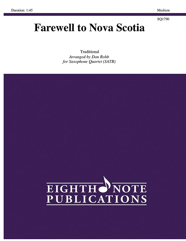 Farewell To Nova Scotia Score & Parts
