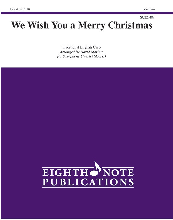 We Wish You A Merry Christmas Score & Parts