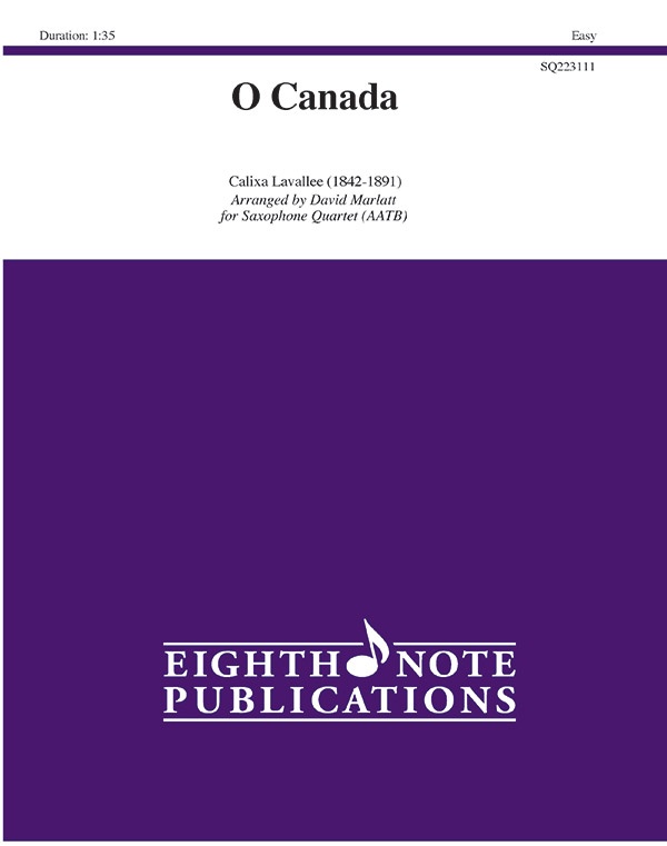 O Canada Score And Parts